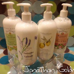 GROUP Crabtree & Evelyn Rosewater Sweet Almond Oil Lavender Citron Body Lotion